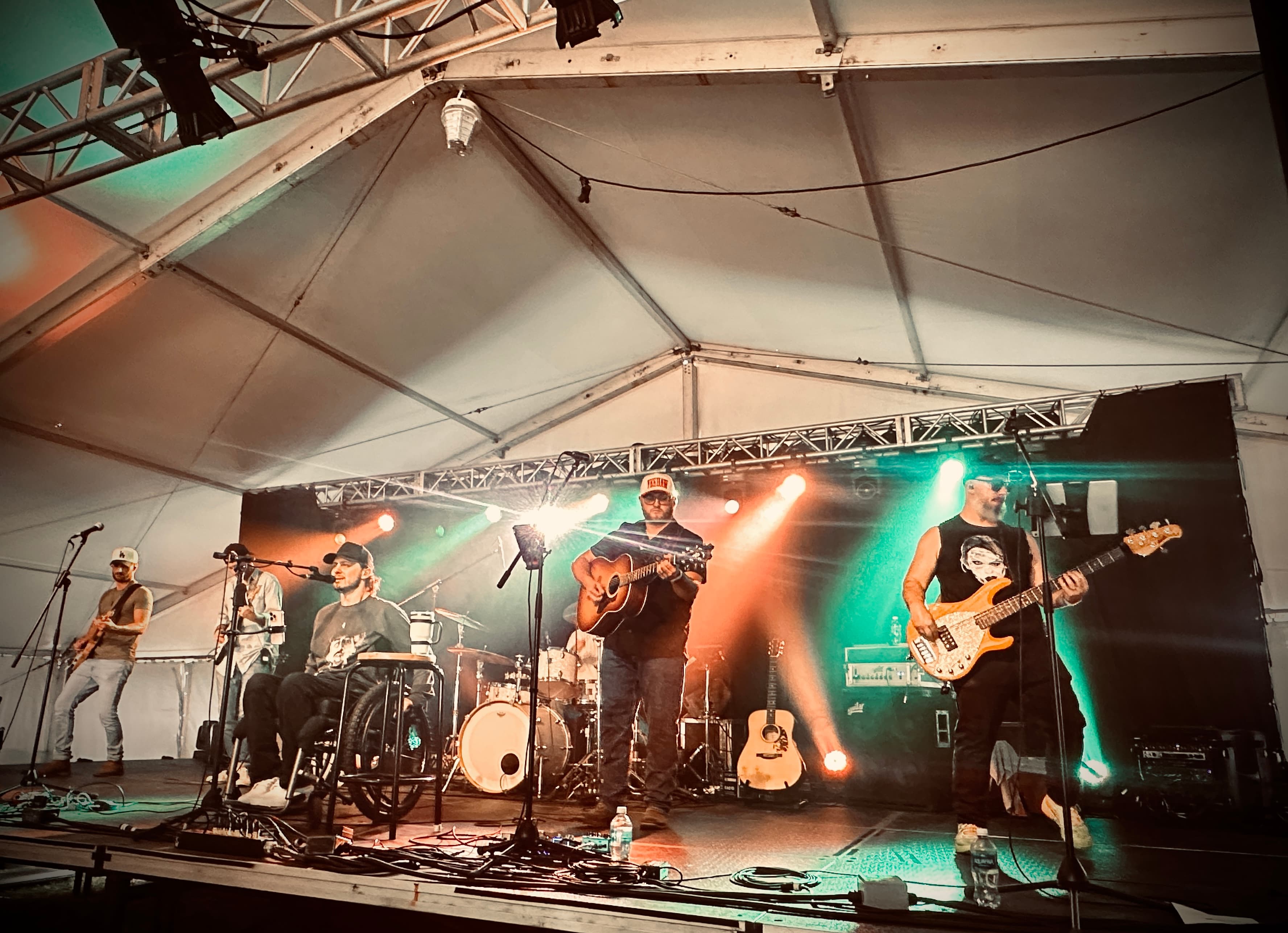 HIRTLE full band performing live on stage